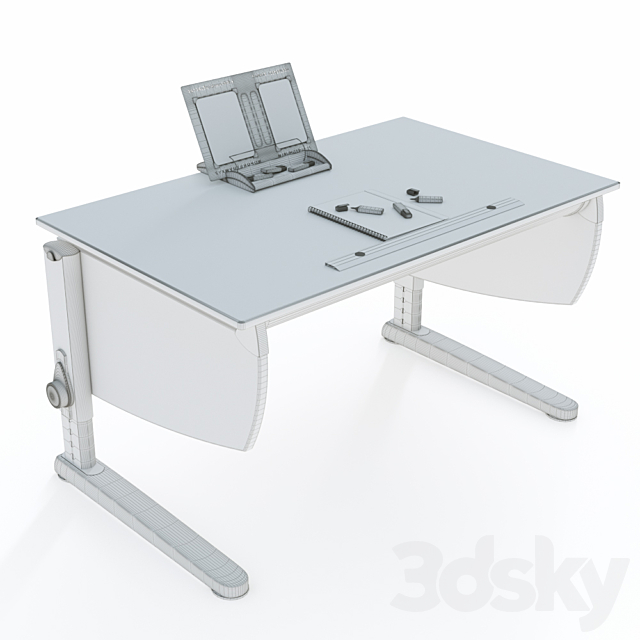 Table Moll Intero classic 3DS Max Model - thumbnail 3