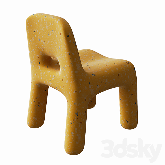 Waterproof toddler chair 3ds Max - thumbnail 2