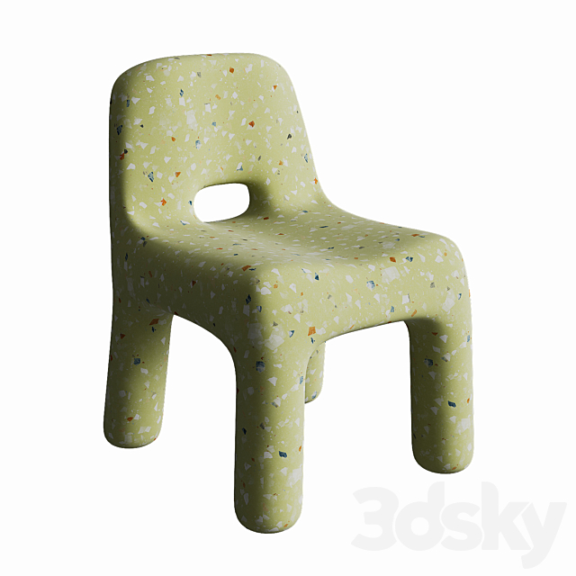 Waterproof toddler chair 3ds Max - thumbnail 3