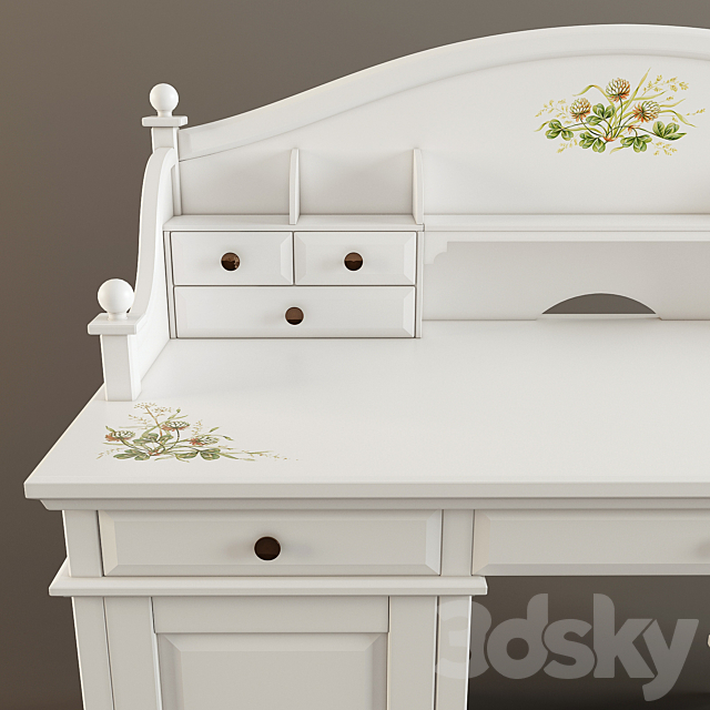 Woodright kids. Oliver. Writing desk 3DS Max Model - thumbnail 3