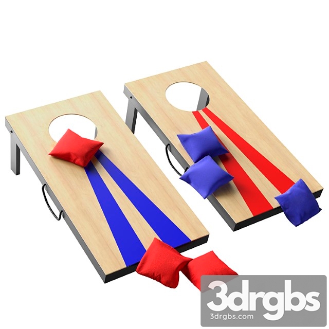 Gosports portable size cornhole game set with 6 bean bags - thumbnail 1