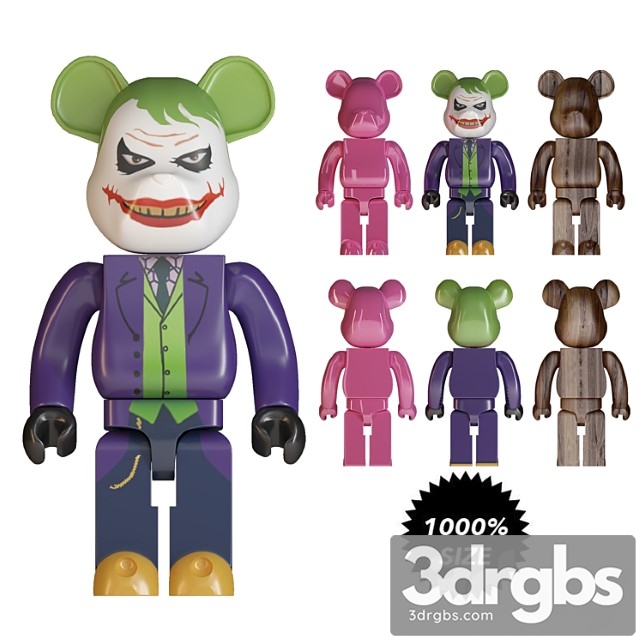 Joker Bearbrick Size 1000 - thumbnail 1