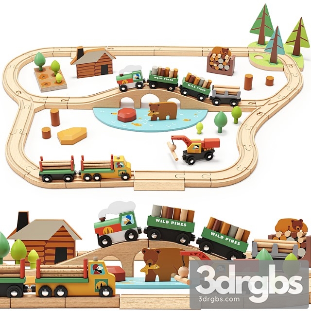 Tender leaf wild pines train set toy - thumbnail 1