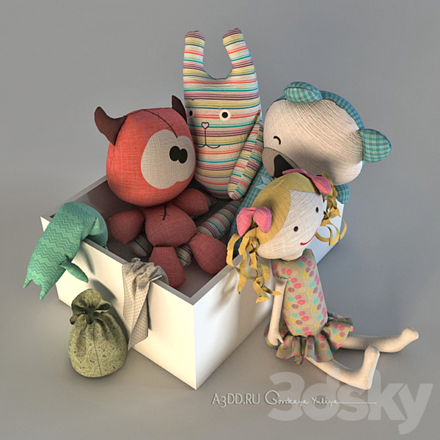 a box of toys 3DSMax File - thumbnail 1