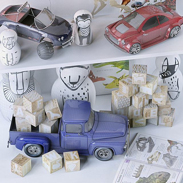 A set of toys for a boy 3DS Max Model - thumbnail 5