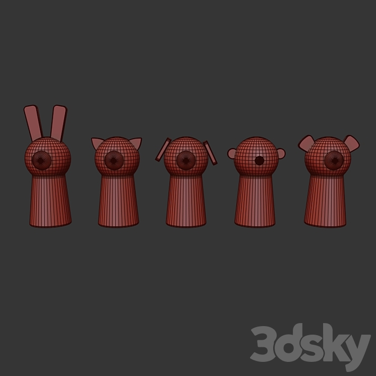 Animal Toys 3DS Max Model - thumbnail 2