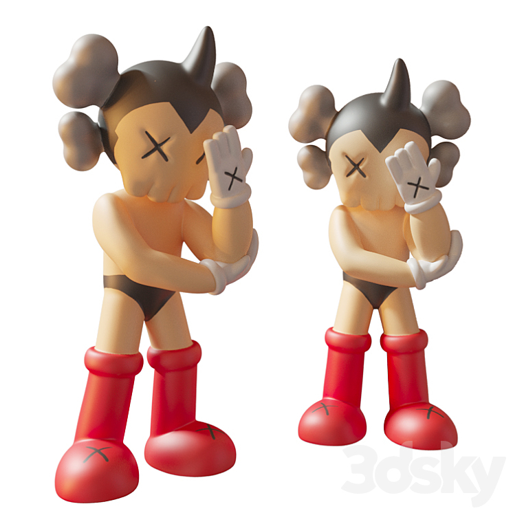 Astroboy KAWS 3DS Max - thumbnail 1