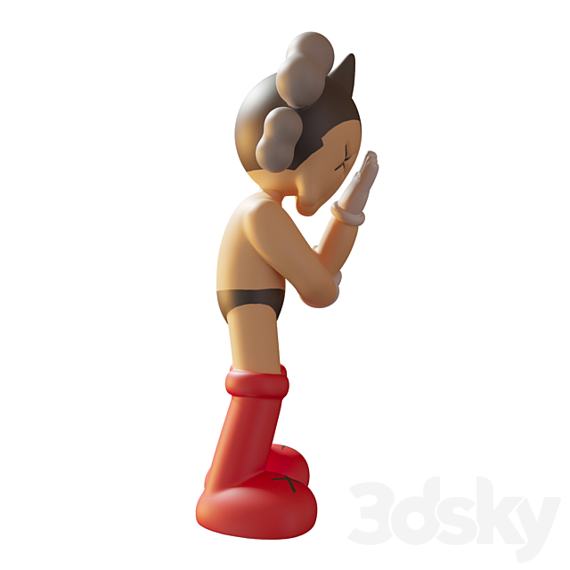 Astroboy KAWS 3DS Max Model - thumbnail 2