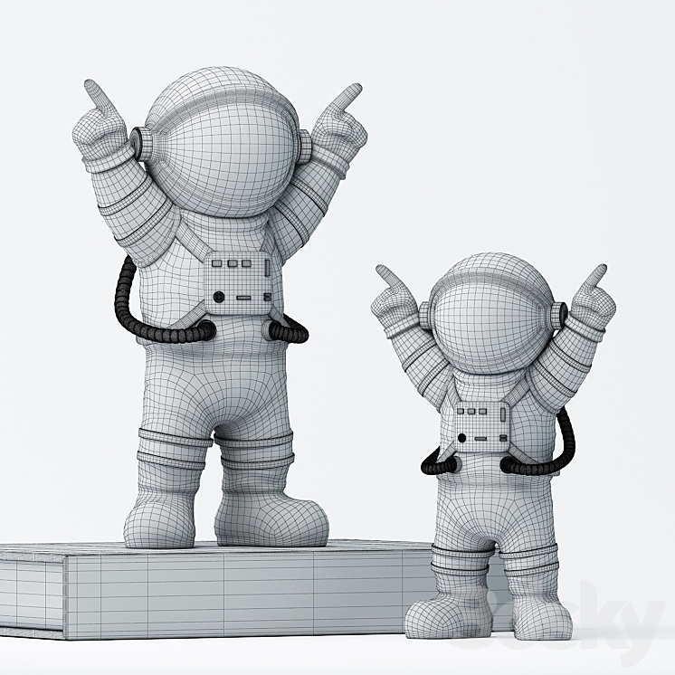 Astronaut 3DS Max Model - thumbnail 2