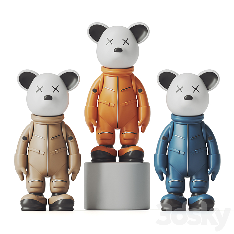 astronaut bear 3DS Max - thumbnail 1