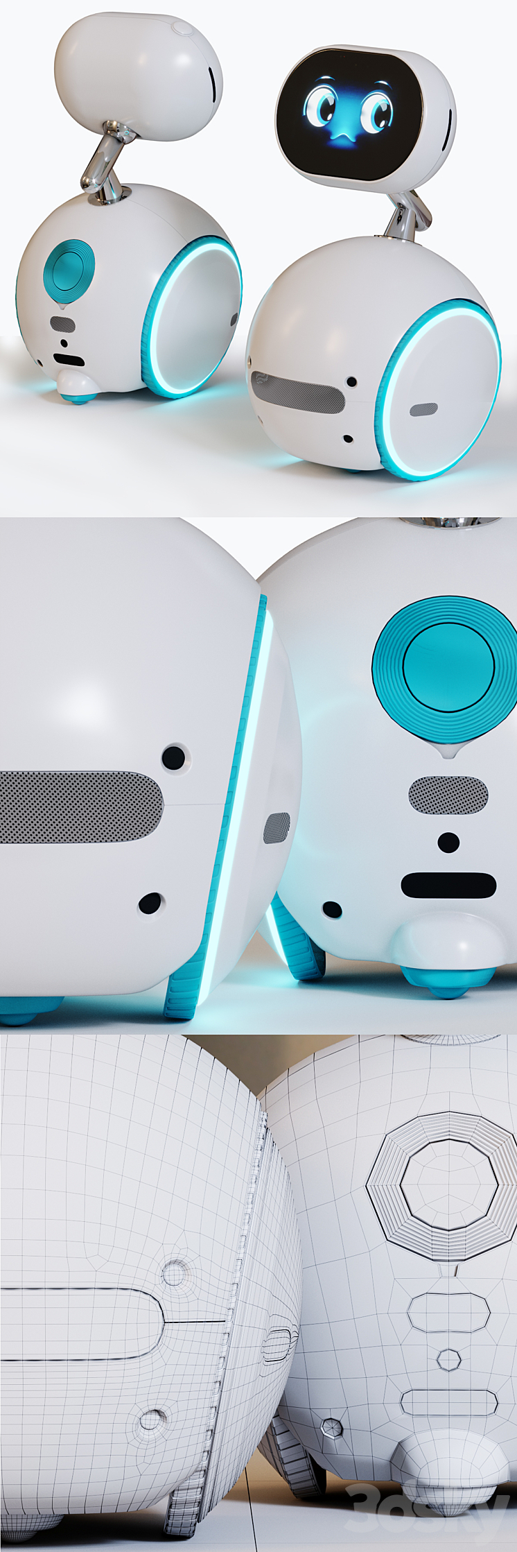 Asus Zenbo robot 3DS Max - thumbnail 2