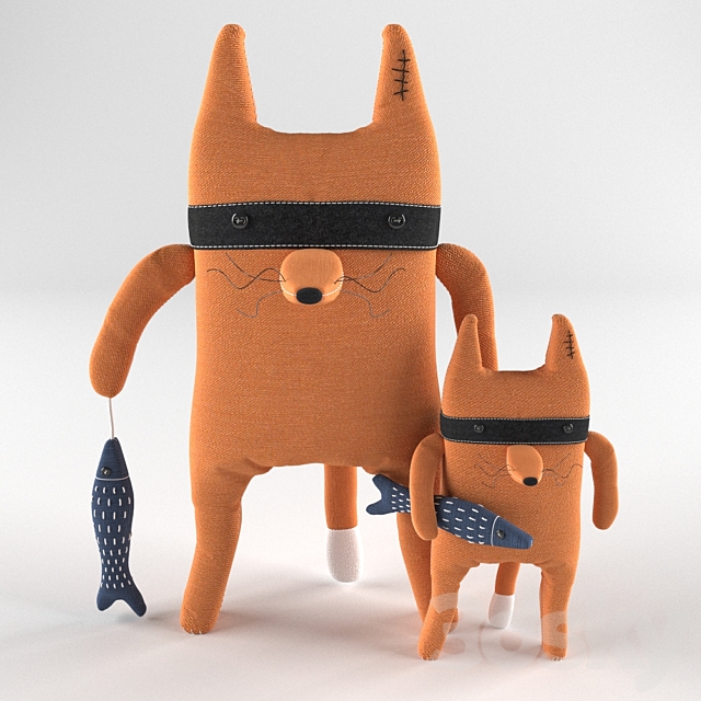 Author stuffed toys Fox 3ds Max - thumbnail 1