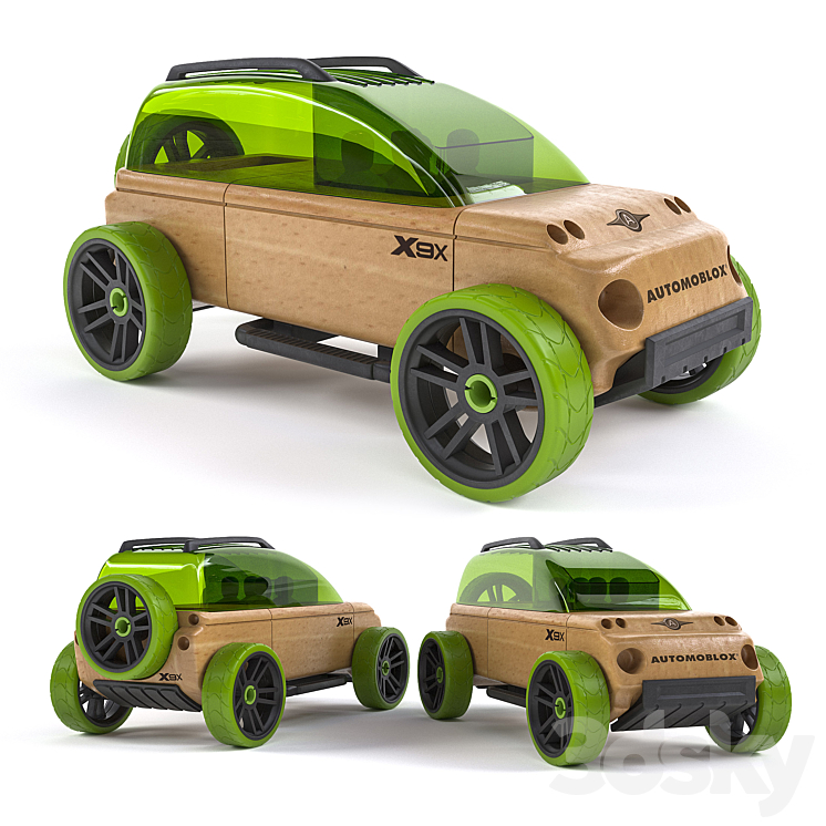 Automoblox X9x auto toys 3DS Max - thumbnail 1