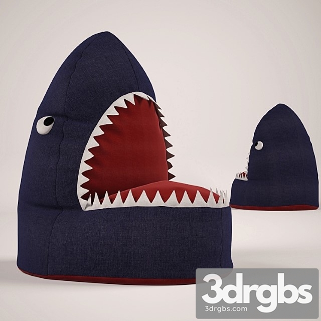 Baby Bean Bag Shark 3dsmax Download - thumbnail 1