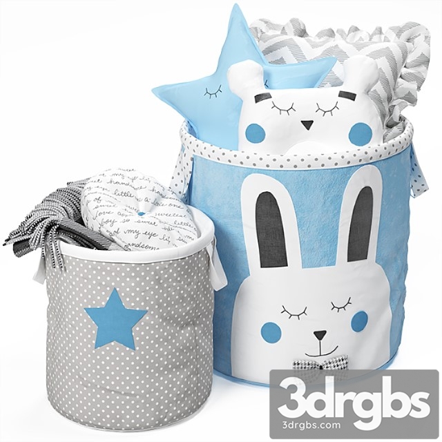 Baskets Blue 3dsmax Download - thumbnail 1