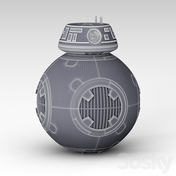 BB-9E Droid 3DS Max - thumbnail 2