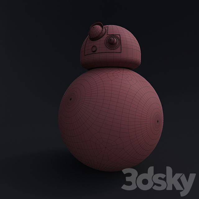 BB8 (BB9) _LowPoly_GameReady 3DS Max Model - thumbnail 2