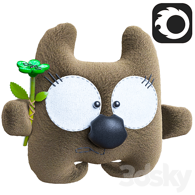 Bear soft toy 3DSMax File - thumbnail 1