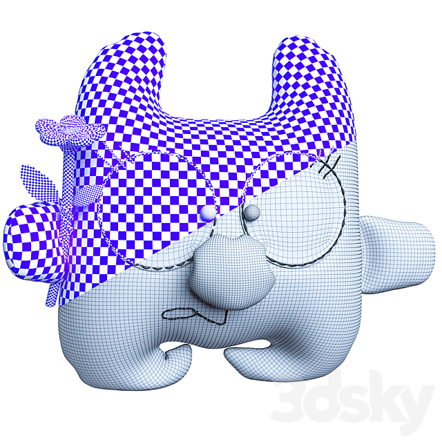 Bear soft toy 3DSMax File - thumbnail 3