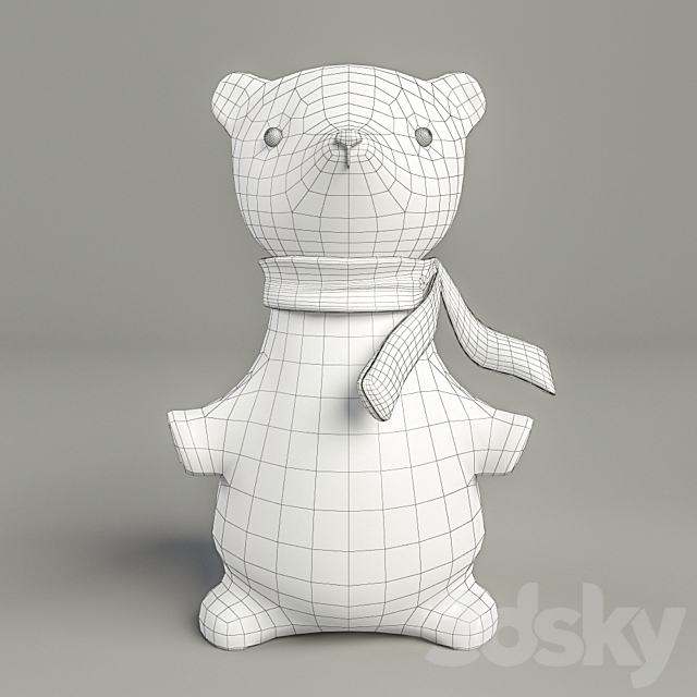 Bear – Toy 3DS Max Model - thumbnail 2