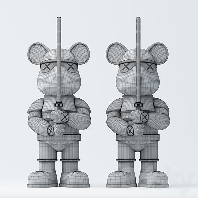 Bearbrick 3DS Max Model - thumbnail 2