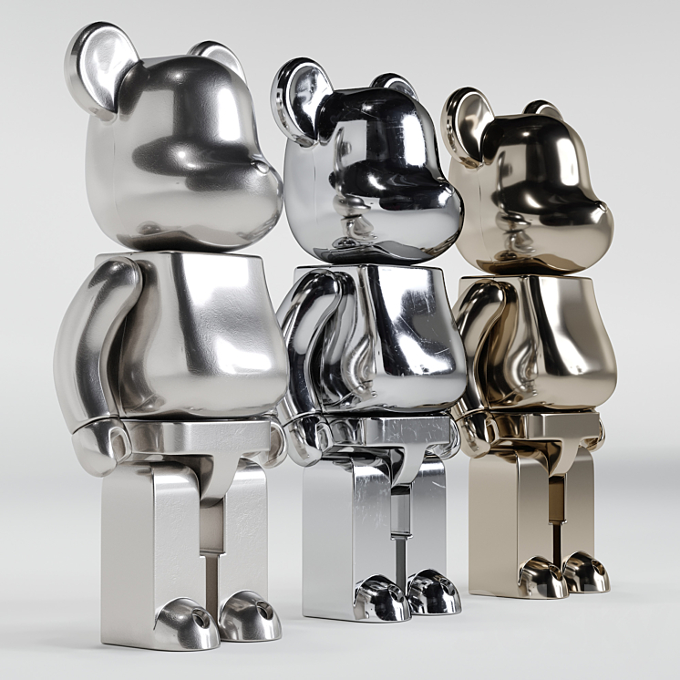 Bearbrick \/ 3Metal 3DS Max - thumbnail 2