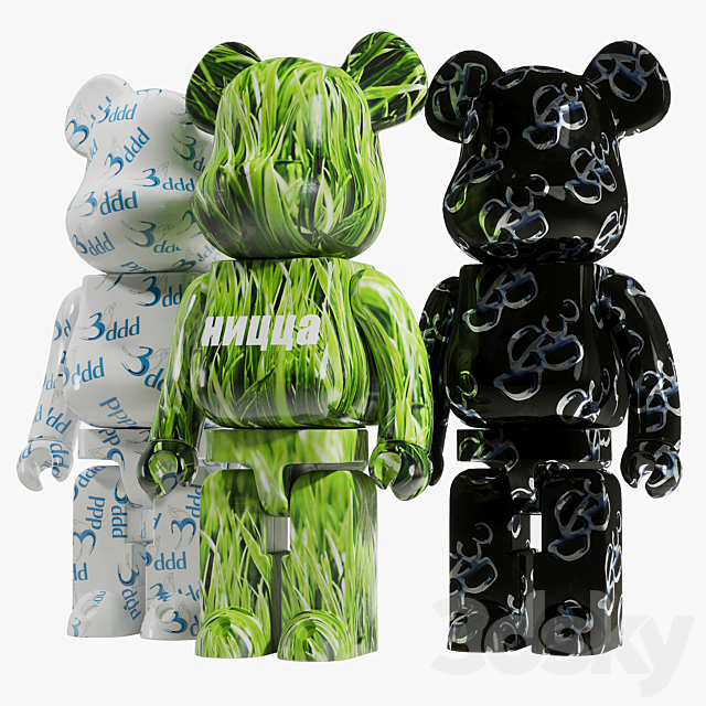 Bearbrick _ 3DDD 3ds Max - thumbnail 2