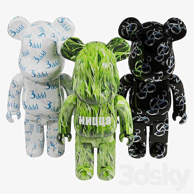 Bearbrick _ 3DDD 3ds Max - thumbnail 3