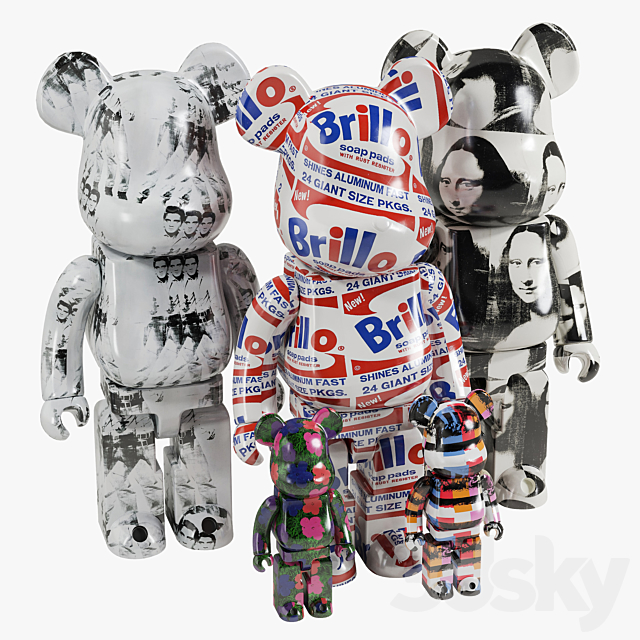 Bearbrick _ Andy Warhol 3DSMax File - thumbnail 3