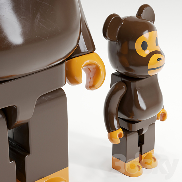 Bearbrick _ Bape Milo 3DSMax File - thumbnail 2