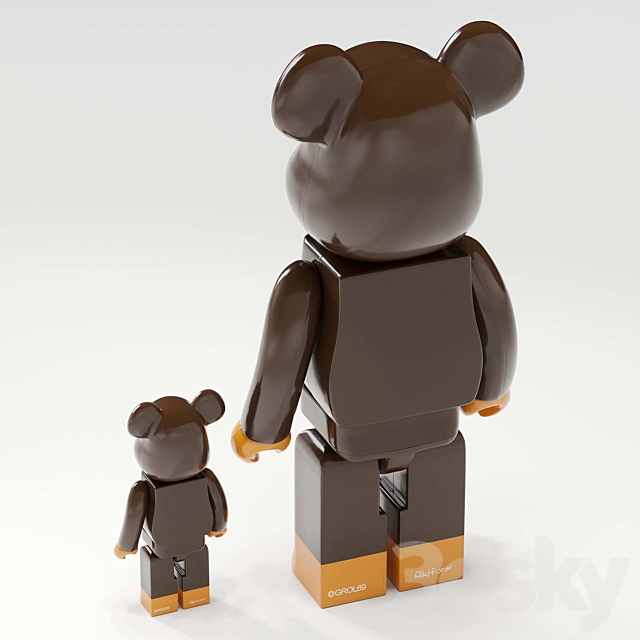 Bearbrick _ Bape Milo 3DSMax File - thumbnail 5