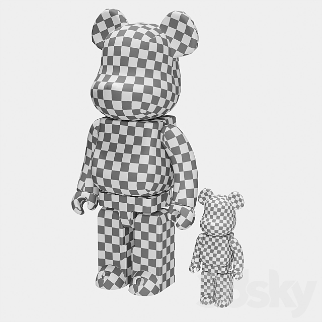 Bearbrick _ Bape Milo 3DSMax File - thumbnail 7