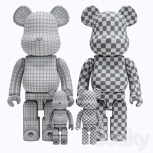 Bearbrick _ Clot 3DSMax File - thumbnail 6