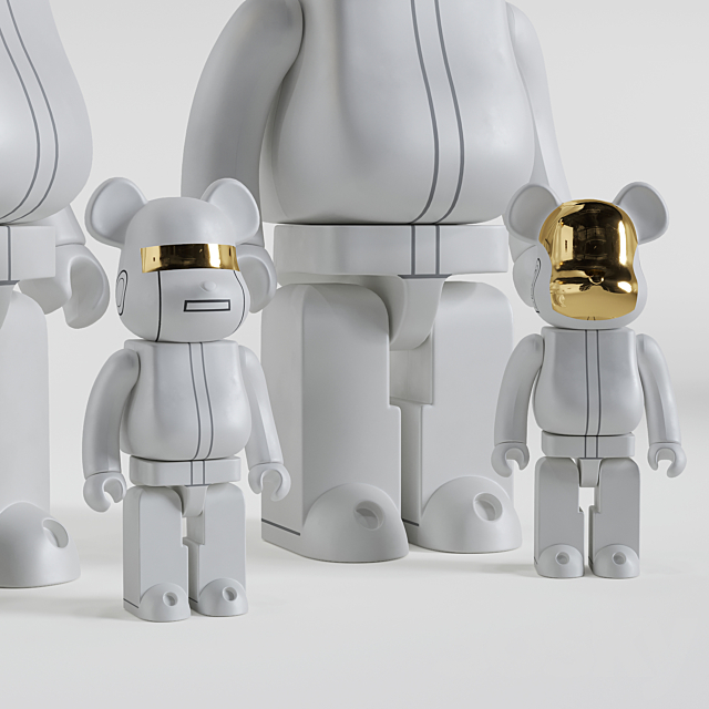 Bearbrick _ Daft Punk White Suit 3DSMax File - thumbnail 5