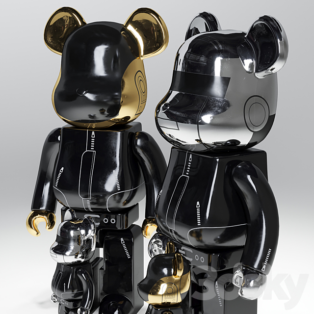 Bearbrick _ Daft_Punk _ Alive 3DSMax File - thumbnail 2