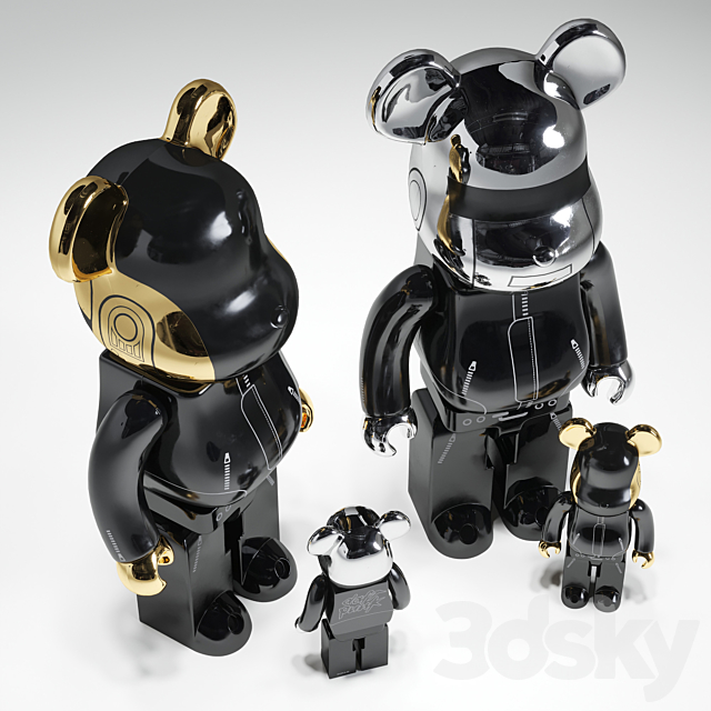 Bearbrick _ Daft_Punk _ Alive 3DSMax File - thumbnail 3