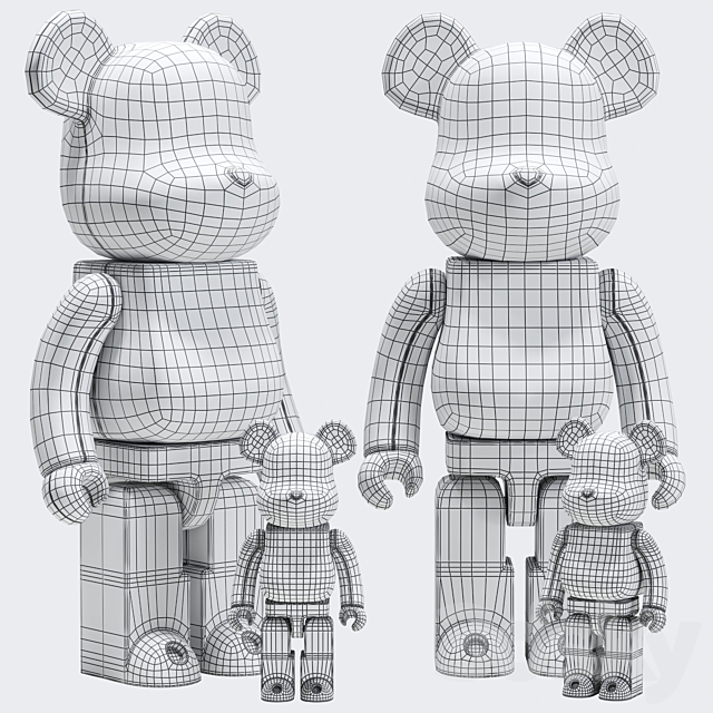 Bearbrick _ Daft_Punk _ Alive 3DSMax File - thumbnail 5