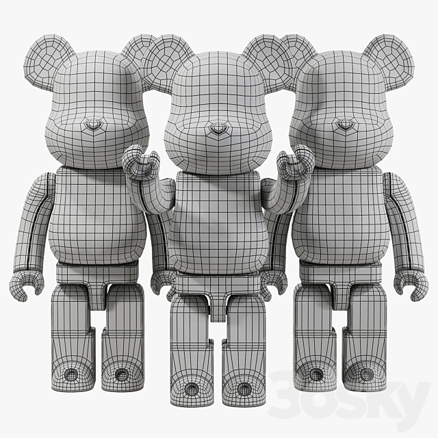 Bearbrick _ Daruma 3DSMax File - thumbnail 6