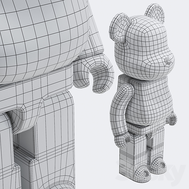 Bearbrick _ KRINK 3DSMax File - thumbnail 6