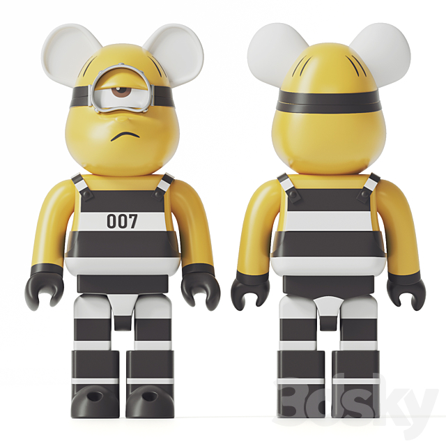 Bearbrick _ Minions 3DSMax File - thumbnail 1