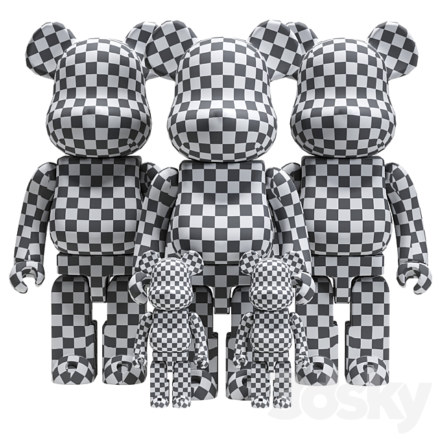 Bearbrick _ Murakami 2 3DSMax File - thumbnail 7