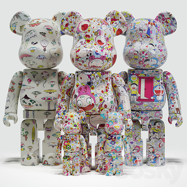 Bearbrick _ Murakami 3DSMax File - thumbnail 1