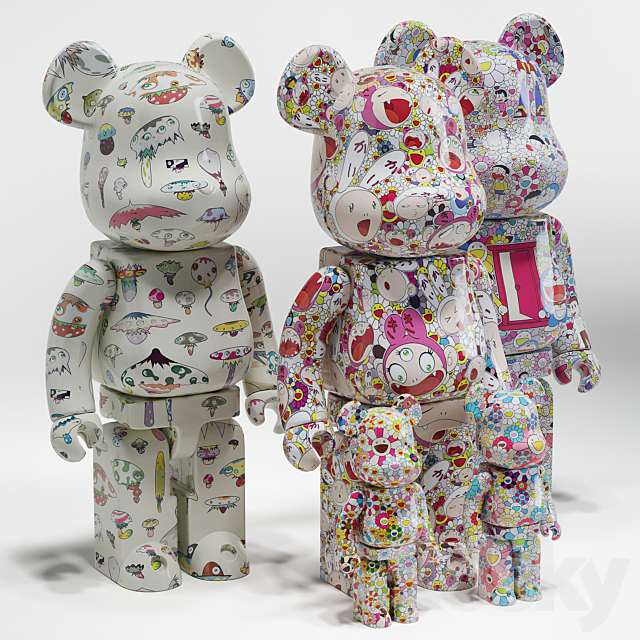 Bearbrick _ Murakami 3DSMax File - thumbnail 3