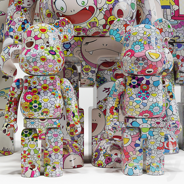 Bearbrick _ Murakami 3DSMax File - thumbnail 4