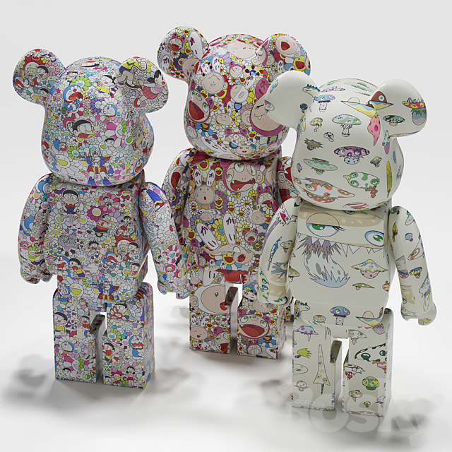 Bearbrick _ Murakami 3DSMax File - thumbnail 5