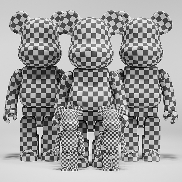 Bearbrick _ Murakami 3DSMax File - thumbnail 6