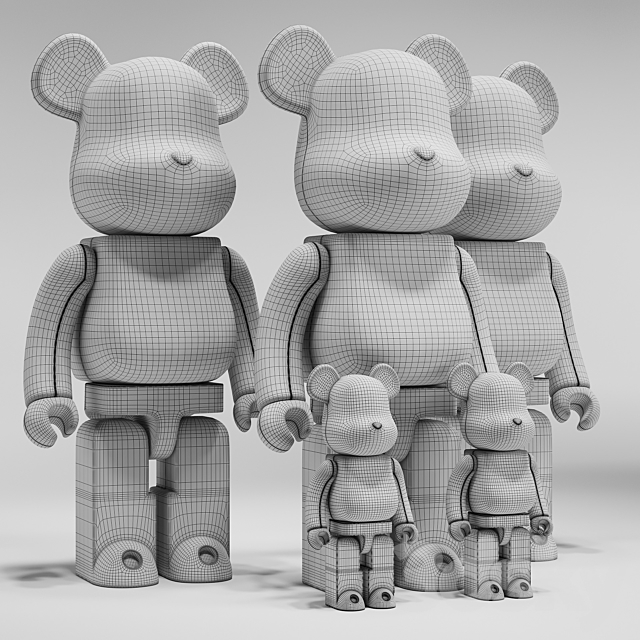 Bearbrick _ Murakami 3DSMax File - thumbnail 7