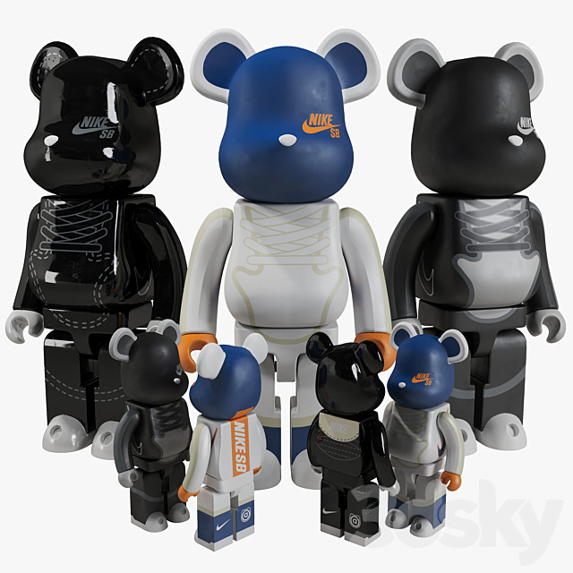 Bearbrick _ NIKE 3DSMax File - thumbnail 1