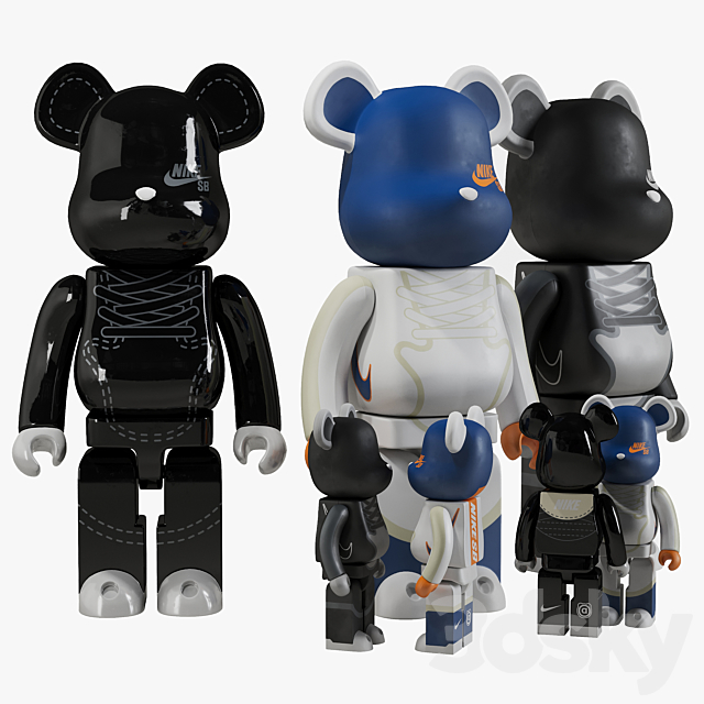 Bearbrick _ NIKE 3DSMax File - thumbnail 3