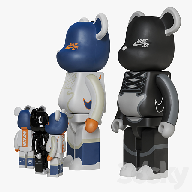 Bearbrick _ NIKE 3DSMax File - thumbnail 4